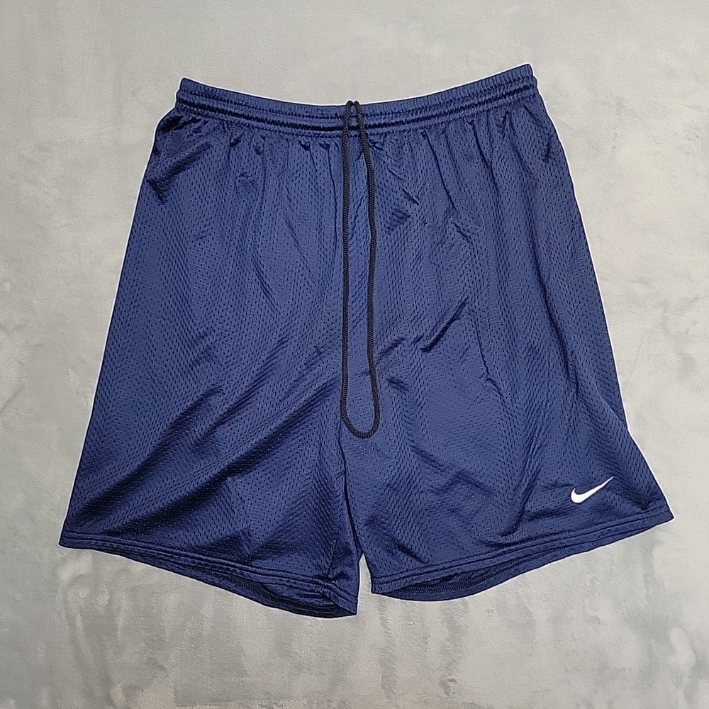 VTG Nike Shorts Mens XL Blue Training Running Drawstring Elastic Waist Retro Y2K